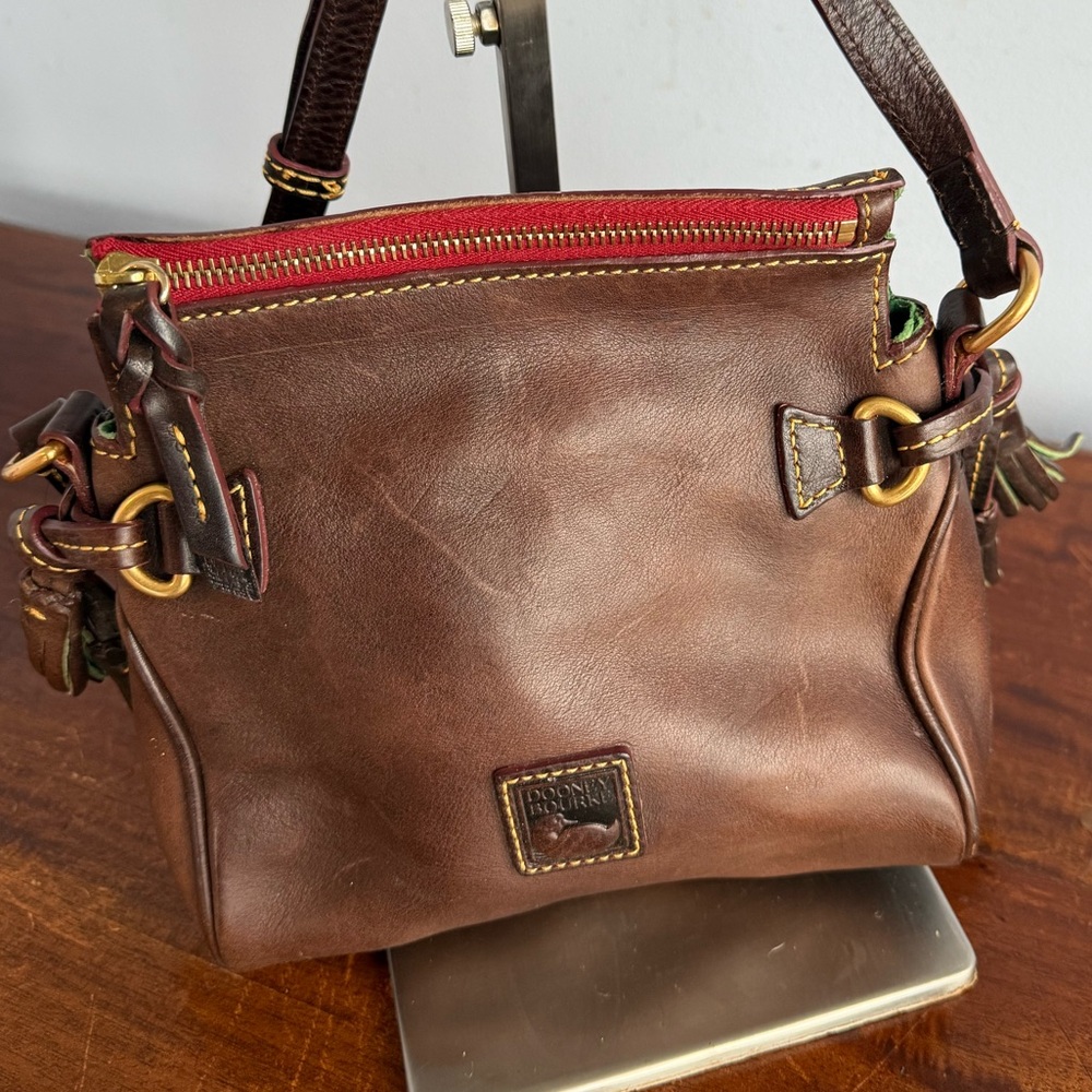 Dooney & Bourke Brown Leather Crossbody Bag